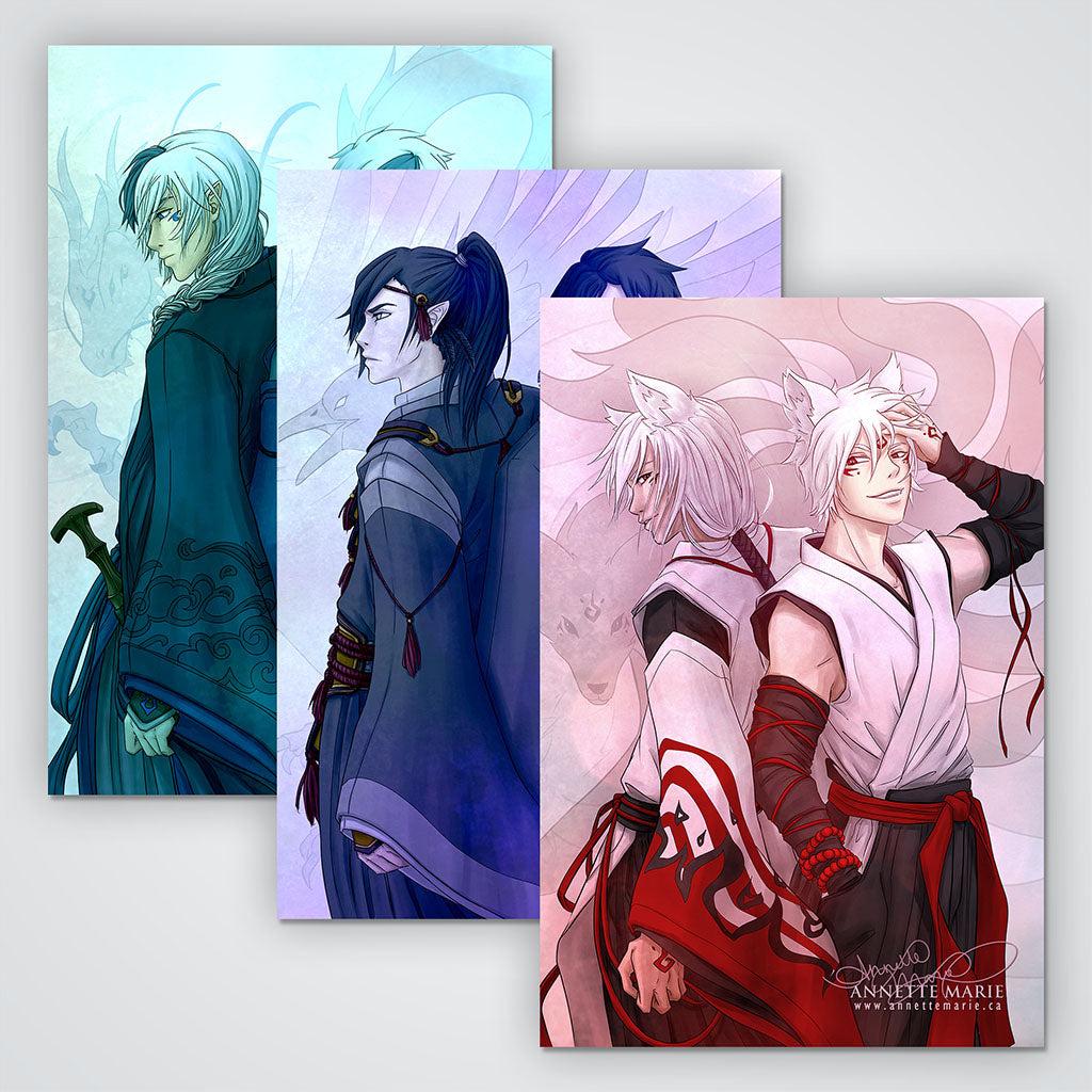 "Past & Present" Art Card Bundle (Red Winter)