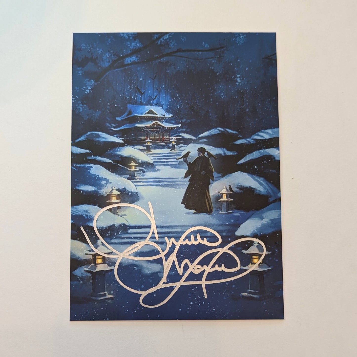 Red Winter Premium Art Card - Signed