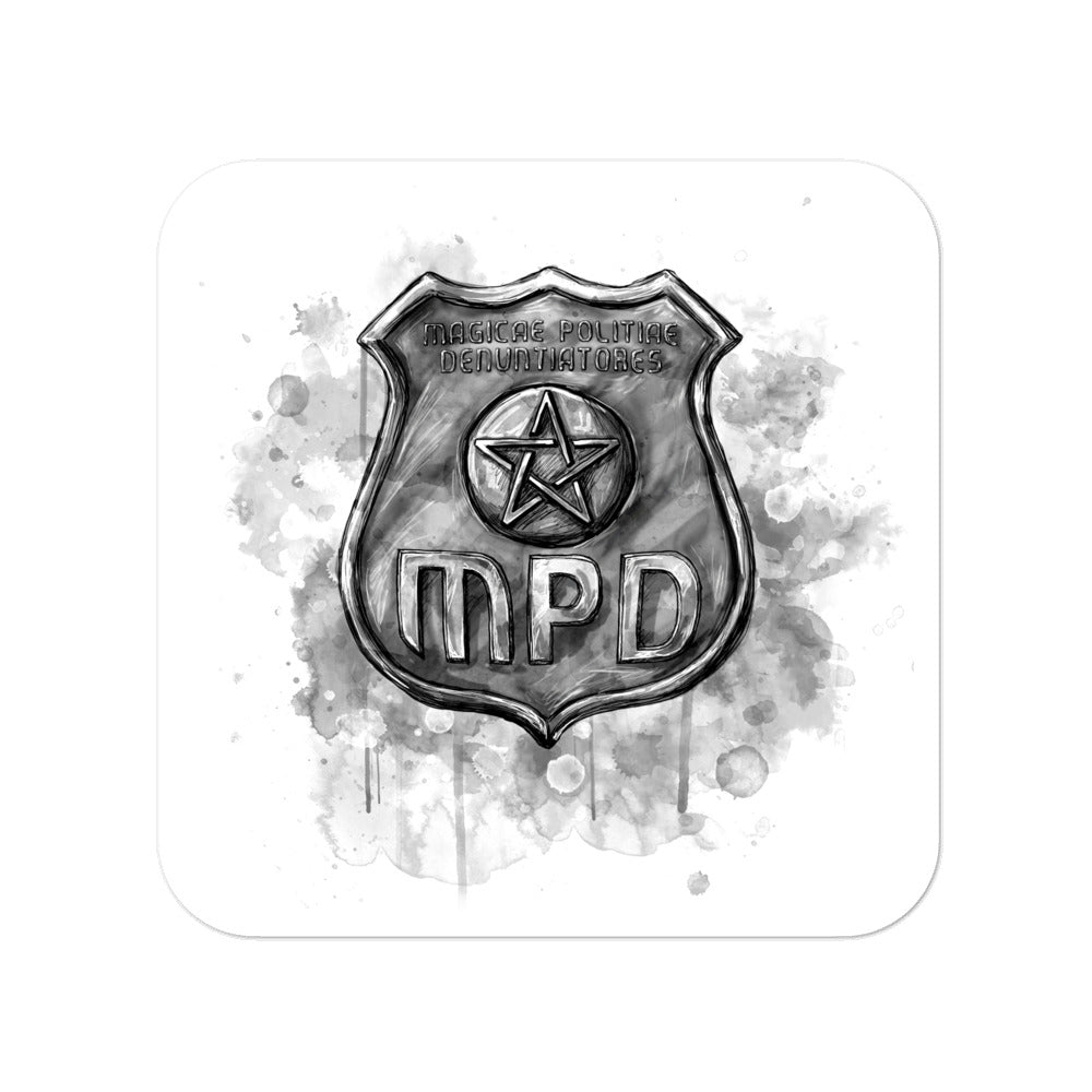 "Painted MPD Badge" Sticker (The Guild Codex)