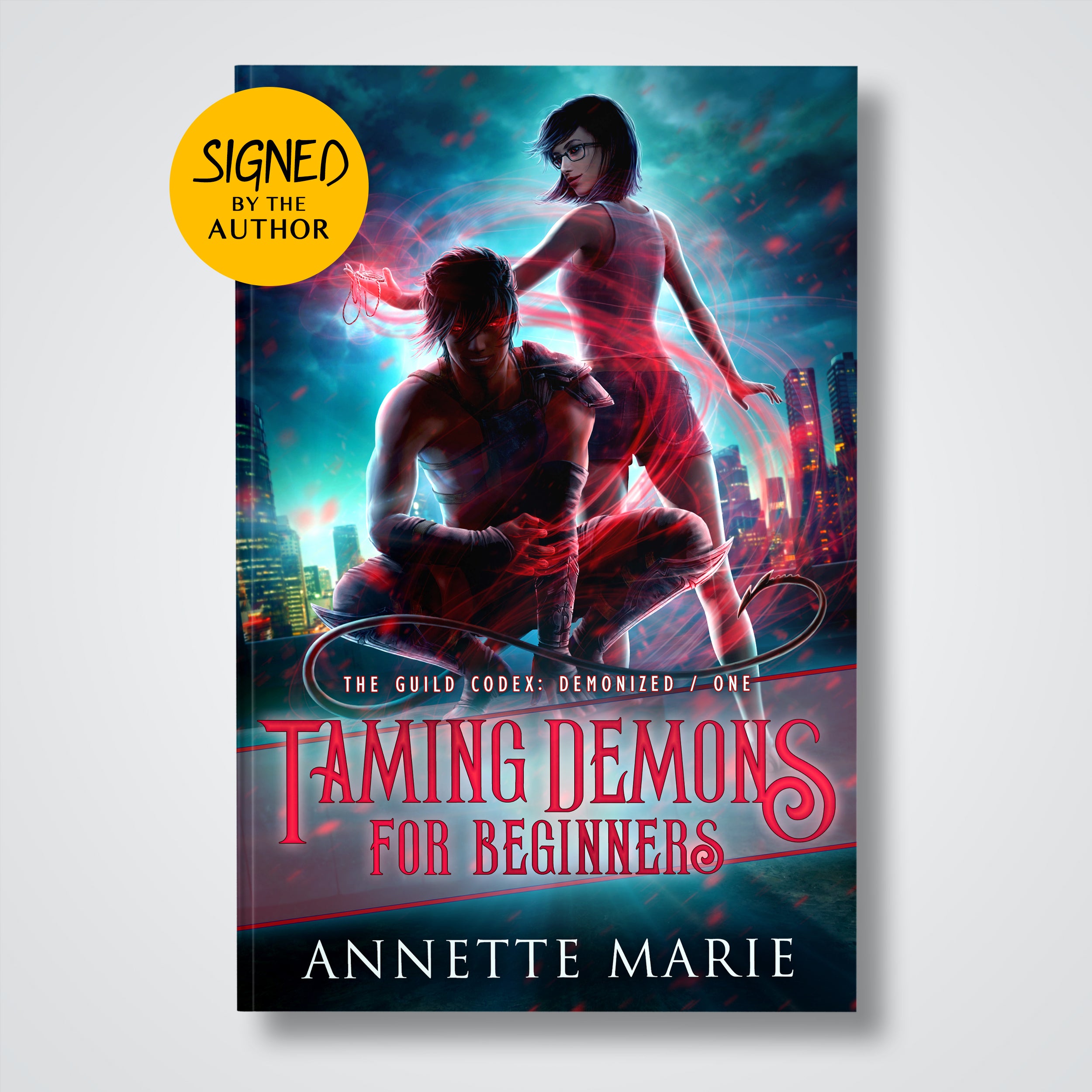 Demons　Paperback　–　Beginners　for　Book　Shop　Annette　Signed　Taming　Marie