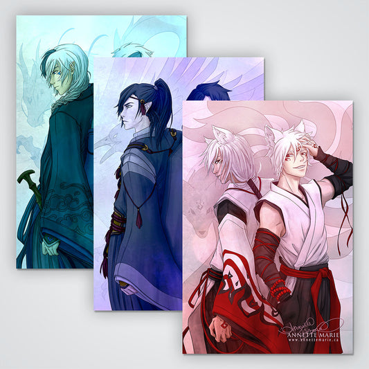 "Past & Present" Art Card Bundle (Red Winter)