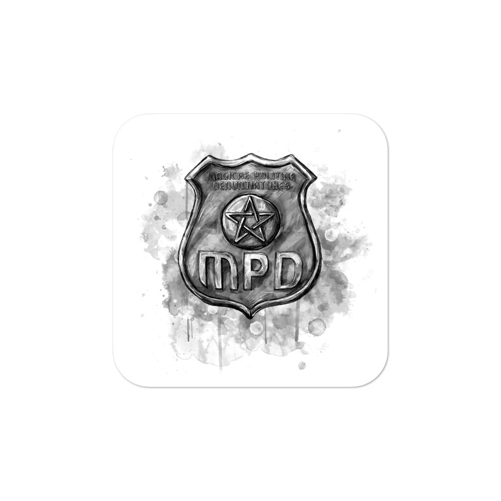 "Painted MPD Badge" Sticker (The Guild Codex)