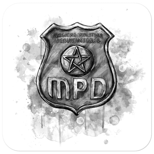 "Painted MPD Badge" Sticker (The Guild Codex)