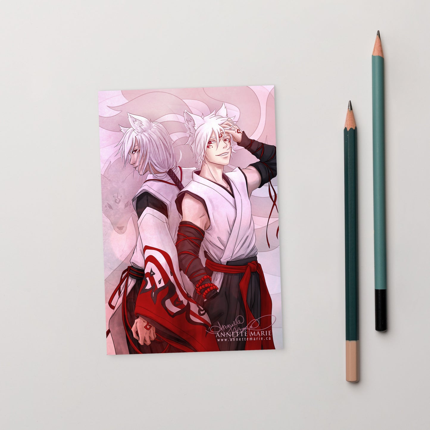 "Past & Present Shiro" Art Card (Red Winter)